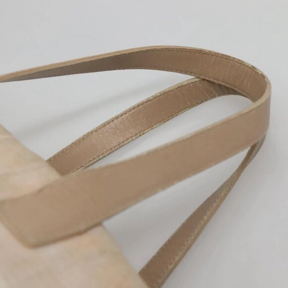 CHANEL New Travel Line Hand Bag Nylon Beige Silver CC Auth bs29078 - Picture 9 of 15